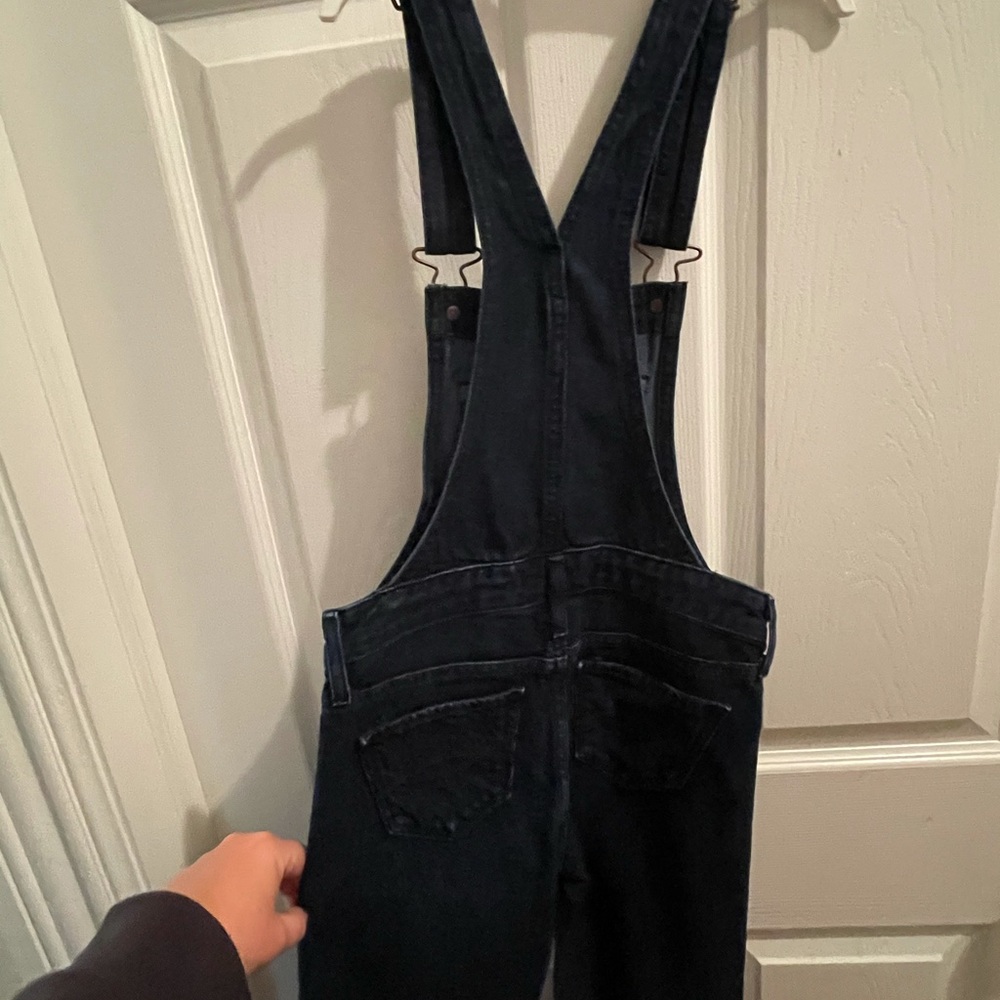Abercrombie Dark denim skinny fit overalls
